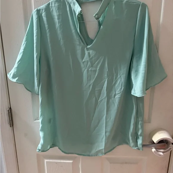 NWT NY & Co Mint Green Women's Blouse - Picture 3 of 3